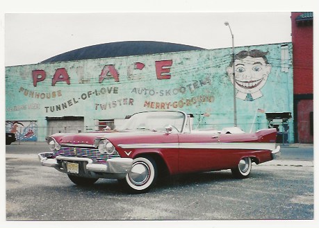 Fire-Engine Red Plymouth Convertible